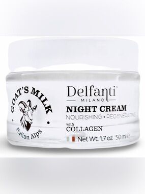 DELFANTI MILANO GOAT’s Milk Collagen Night Cream • Made in Italy • NEW $22